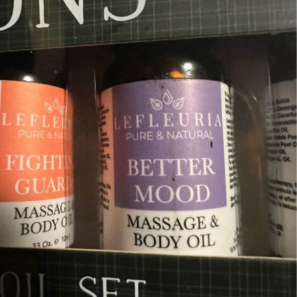 😊3/$30 Essential Oil Massage Oil Wellness set of 6 NEW IN BOX - Picture 7 of 16